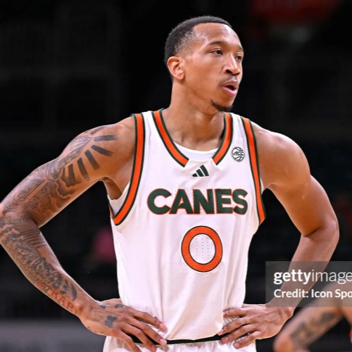 Mens Youth Miami Hurricanes #0 Matthew Cleveland Adidas 2025 White Canes Basketball Game Jersey 