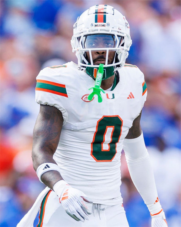 Mens Youth Miami Hurricanes #0 Mishael Powell 2024 White Football Game Jersey 