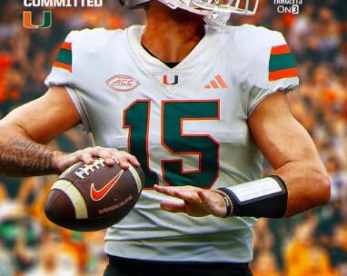 Mens Youth Miami Hurricanes #15 Carson Beck 2024 White Football Game Jersey