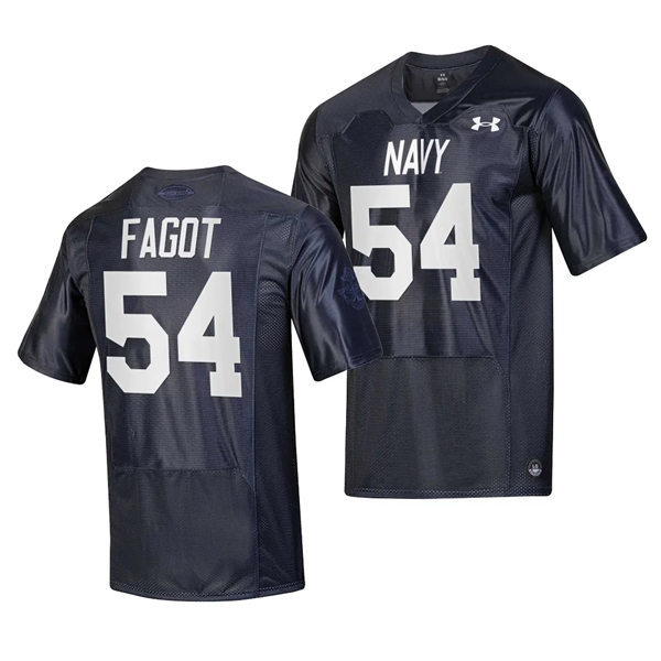 Mens Youth Navy Midshipmen #54 Diego Fagot 2023 Silent Service Football Jersey - Navy