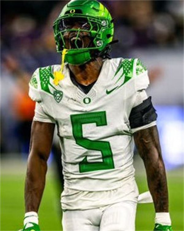 Mens Youth Oregon Ducks #5 Khyree Jackson Nike White College Football Game Jersey 