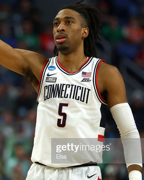 Mens Youth UConn Huskies #5 Isaiah Whaley Nike 2022 White Connecticut Basketball Game Jersey 