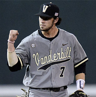 Mens Youth Vanderbilt Commodores #7 Dansby Swanson Nike Grey Game Baseball Jersey 
