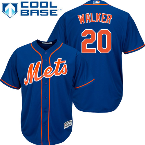 Mets #20 Neil Walker Blue Cool Base Stitched Youth MLB Jersey