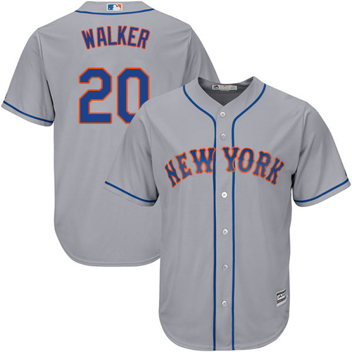 Mets #20 Neil Walker Grey Cool Base Stitched Youth MLB Jersey