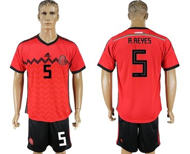 Mexico #5 A.Reyes Away Soccer Country Jersey