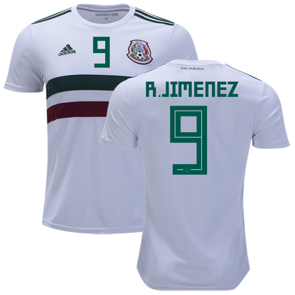 Mexico #9 R.Jimenez Away Kid Soccer Country Jersey