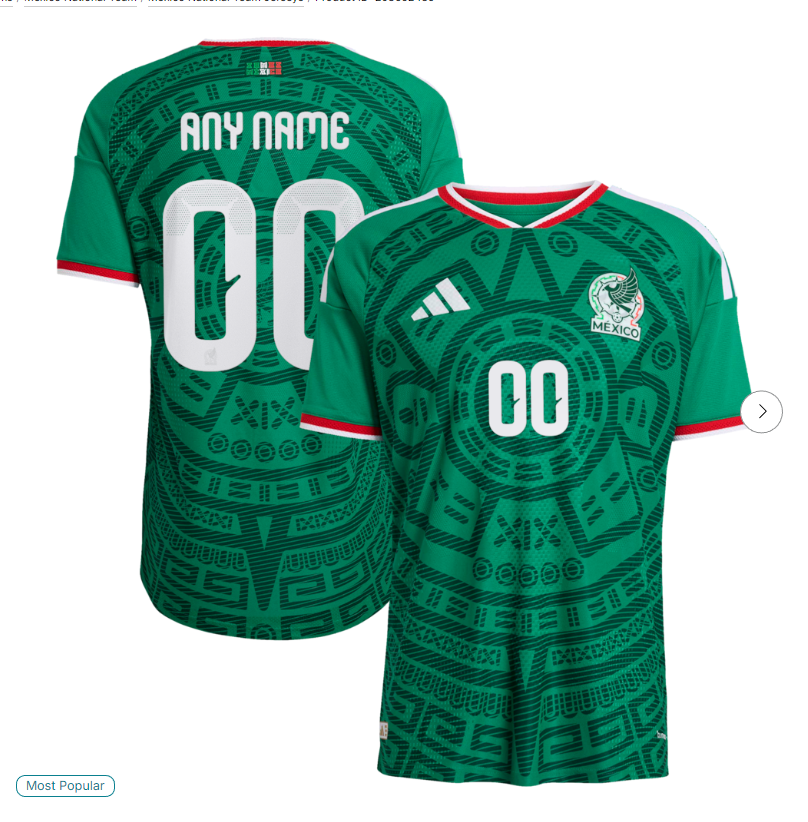 Mexico National Team adidas 2026 Home Authentic Custom Jersey