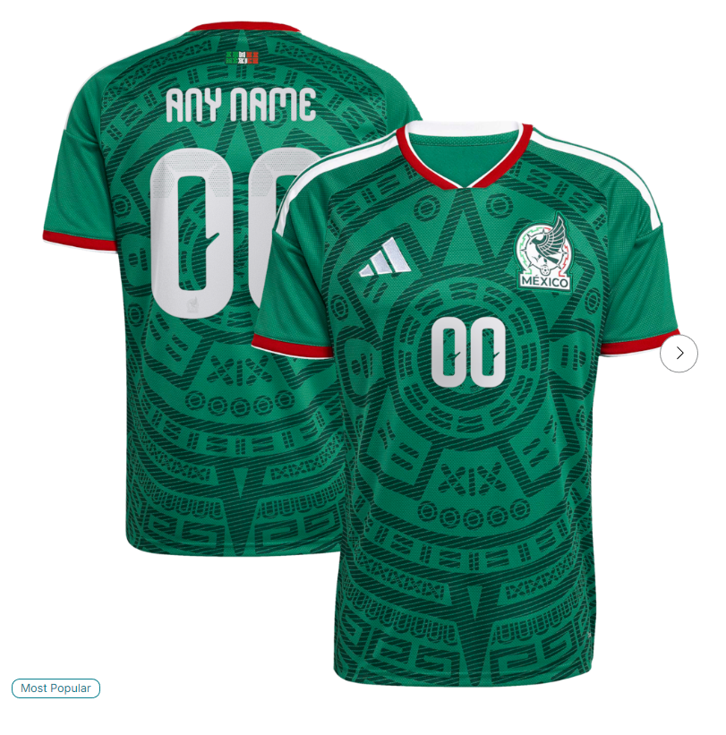 Mexico National Team adidas 2026 Home Replica Custom Jersey