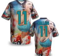 Miami Dolphins #11 WALLACE Men's Stitched NFL Elite Fanatical Version Jersey (7)