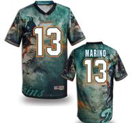 Miami Dolphins #13 MARINO Men's Stitched NFL Elite Fanatical Version Jersey (3)