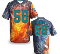 Miami Dolphins #22 BUSH Men's Stitched NFL Elite Fanatical Version Jersey (10)