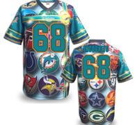 Miami Dolphins #68 INCOGNITO Men's Stitched NFL Elite Fanatical Version Jersey (8)