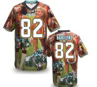 Miami Dolphins #82 HARTLINE Men's Stitched NFL Elite Fanatical Version Jersey (4)