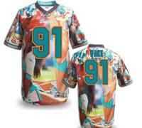 Miami Dolphins #91 WAKE Men's Stitched NFL Elite Fanatical Version Jersey (5)