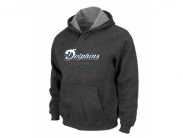 Miami Dolphins Authentic font Pullover Hoodie D.Grey
