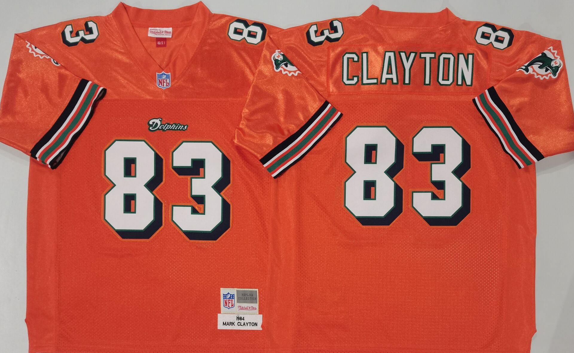 Miami Dolphins Orange #83 CLAYTON