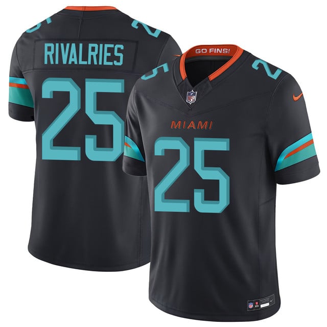 Miami Dolphins Vapor F.U.S.E. Limited Rivalry Series Jersey #25 Rivalries
