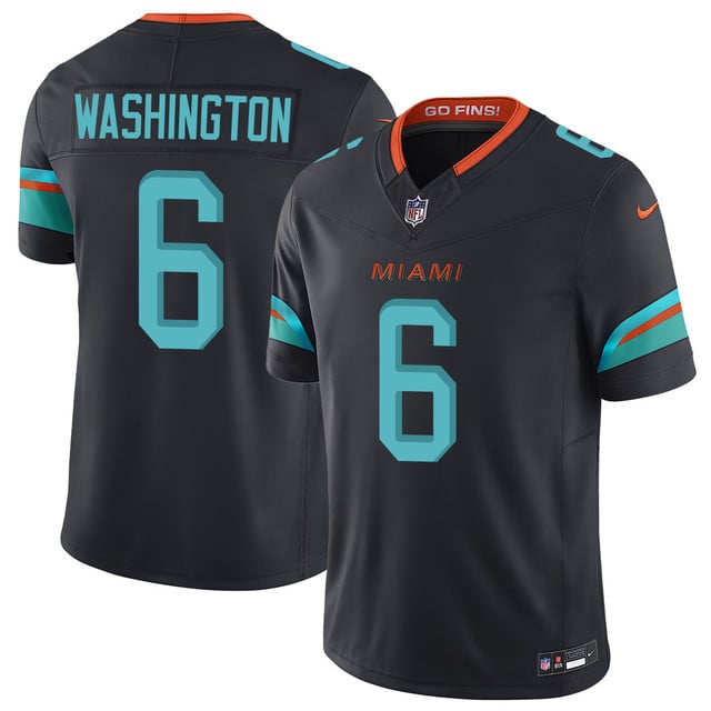 Miami Dolphins Vapor F.U.S.E. Limited Rivalry Series Jersey #6 Malik Washington