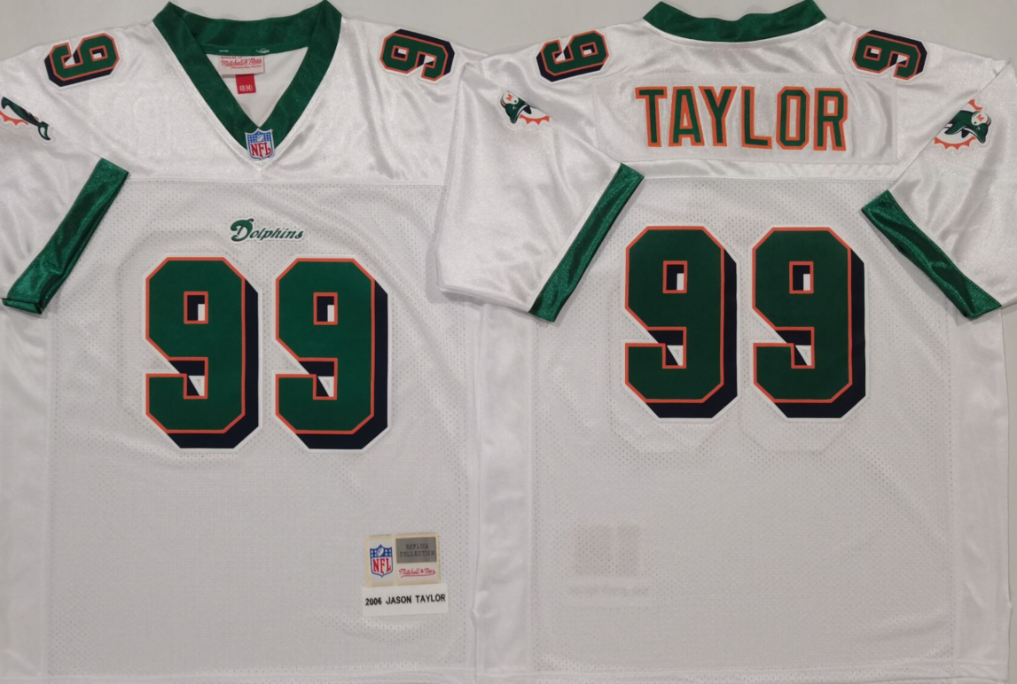 Miami Dolphins White #99 TAYLOR