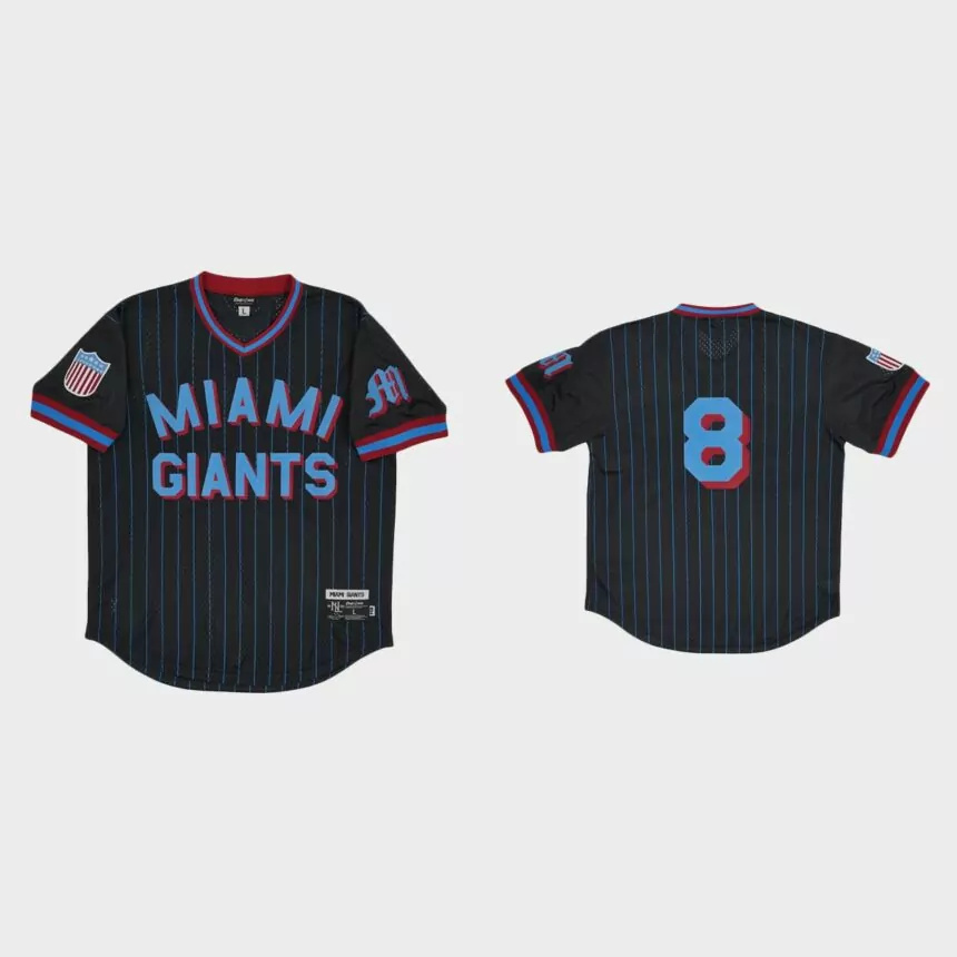Miami Giants #8 Rings & Crwns Mesh Replica Jersey – Black.jpg