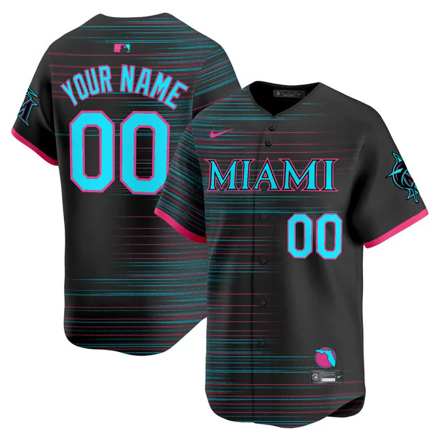 Miami Marlins 2025 City Connect Vapor Premier Limited Custom Jersey.webp