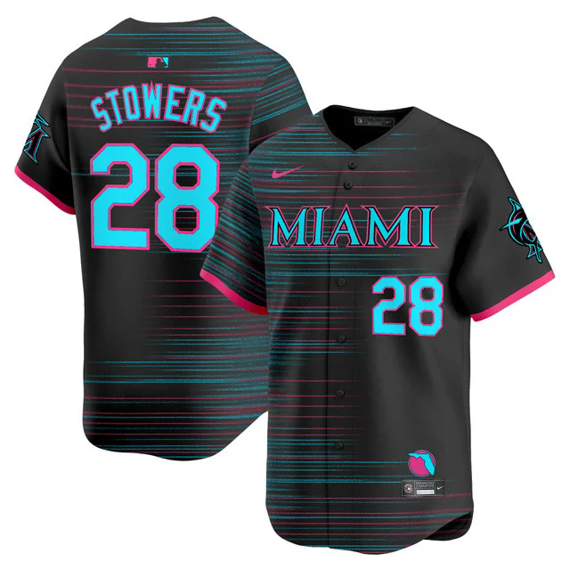 Miami Marlins 2025 City Connect Vapor Premier Limited Jersey #28 KYLE STOWERS.webp