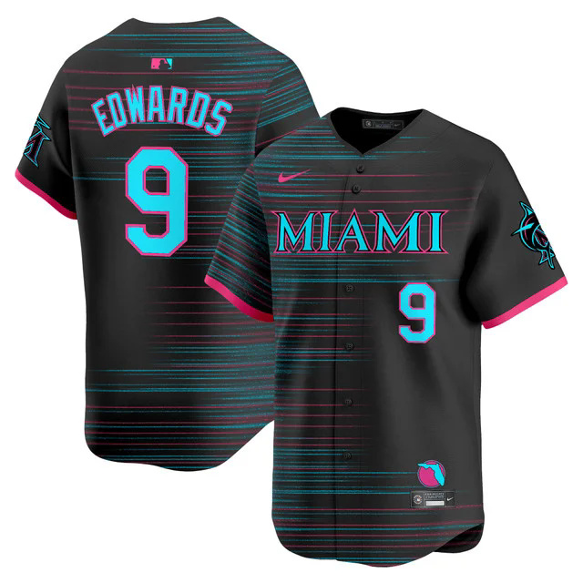 Miami Marlins 2025 City Connect Vapor Premier Limited Jersey #9 XAVIER EDWARDS.webp