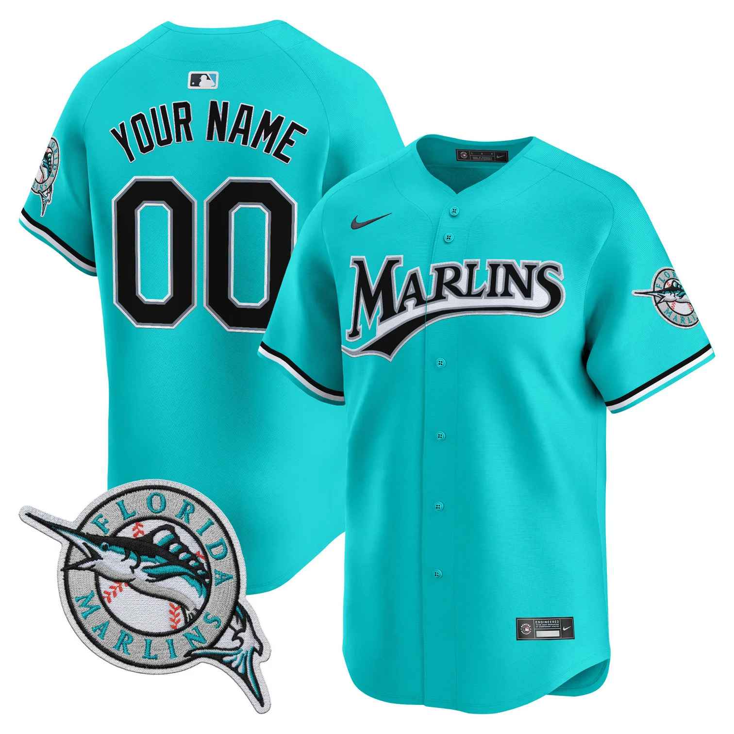 Miami Marlins 2026 Vapor Premier Limited Custom Jersey