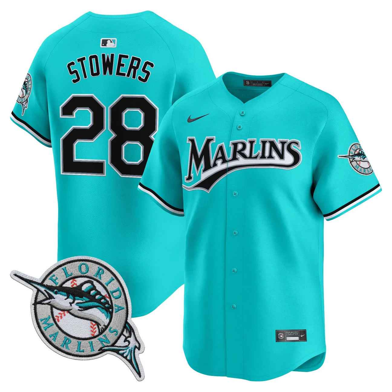 Miami Marlins 2026 Vapor Premier Limited Jersey #28 KYLE STOWERS