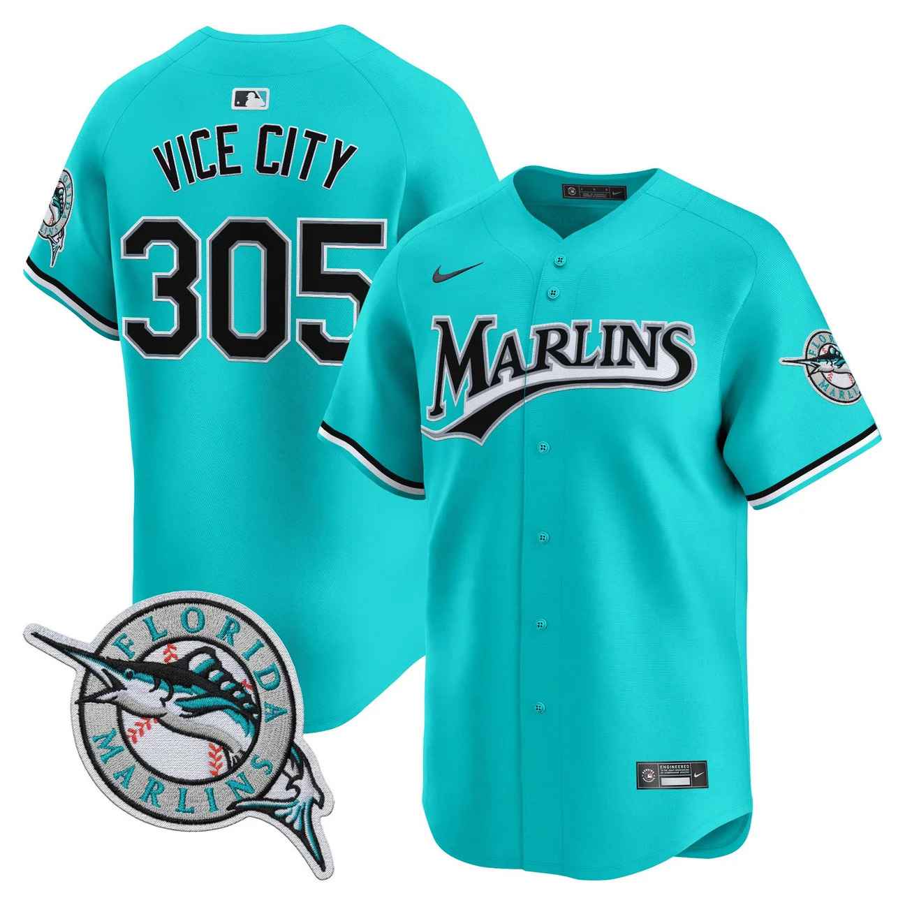 Miami Marlins 2026 Vapor Premier Limited Jersey #305 VICE CITY