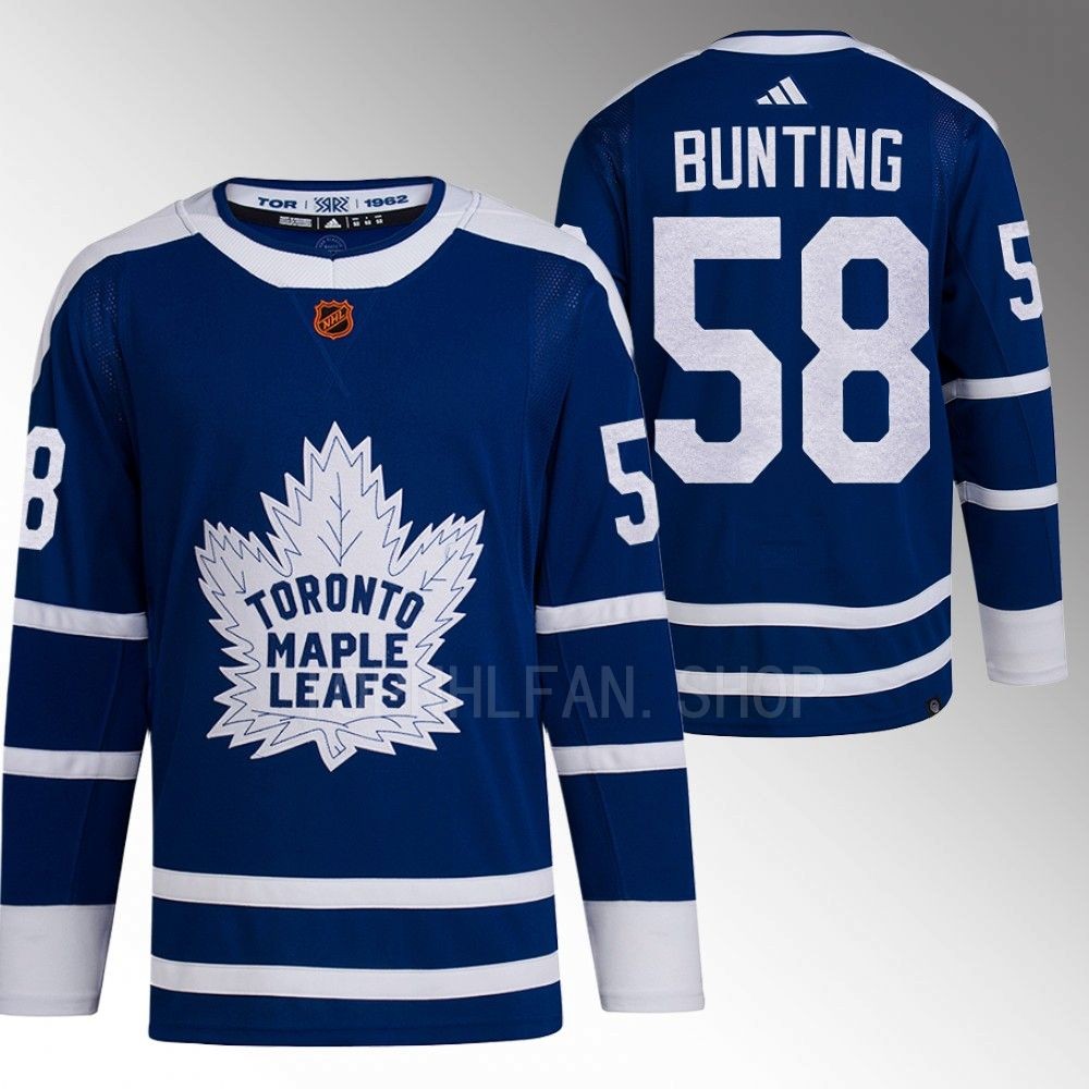 Michael Bunting 2022 Toronto Maple Leafs Blue Reverse Retro 2.0 Authentic Primegreen Jersey