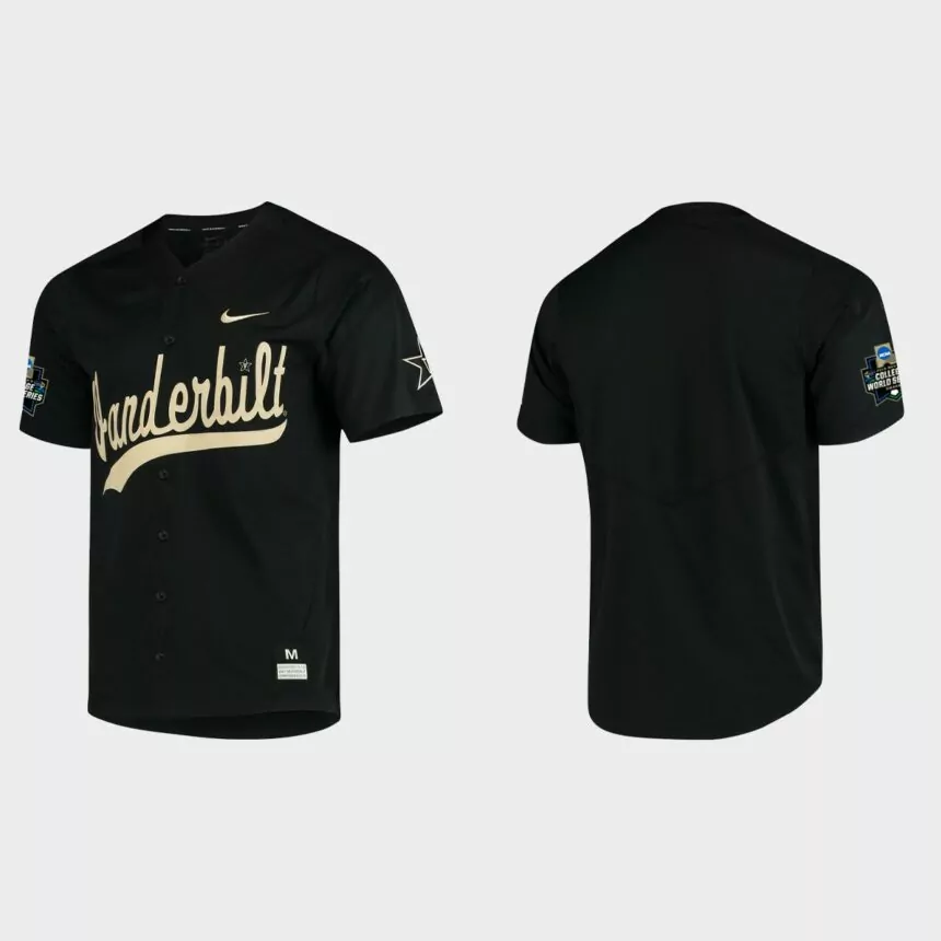 Michael Doolin Vanderbilt Commodores College World Series Baseball Jersey – Cream