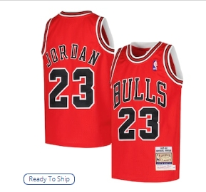 Michael Jordan Chicago Bulls Mitchell & Ness Youth Hardwood Classics 1997-98 Authentic Jersey - Red