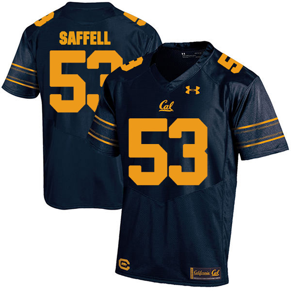 Michael Saffell California Golden Bears Men's Jersey - #53 NCAA Navy Blue Stitched Authentic