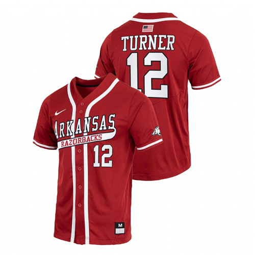 Michael Turner Arkansas Razorbacks Cardinal College Baseball Throwback Jersey