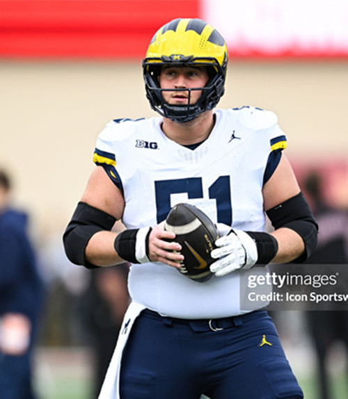 Michigan Wolverines #51 Greg Crippen White Football Game Jersey 