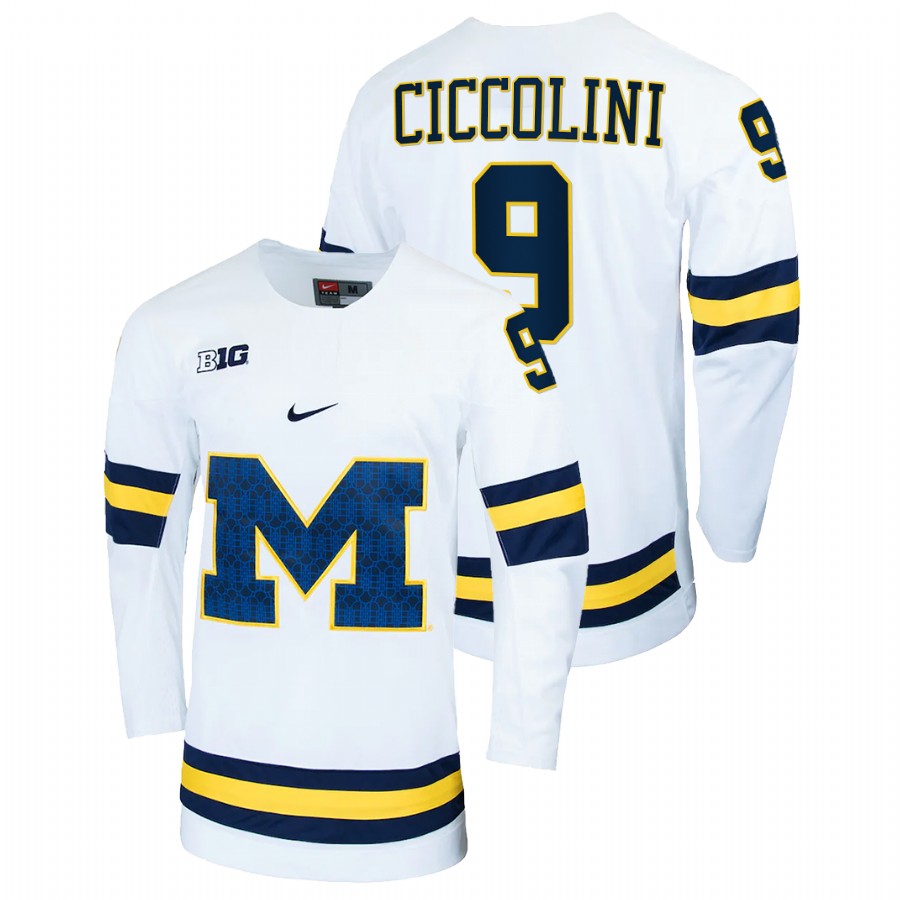 Michigan Wolverines Brendan Morrison College Hockey Alumni Jersey White