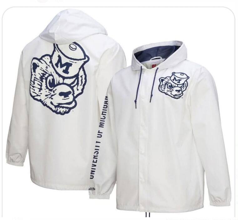 Michigan Wolverines White Hoodie