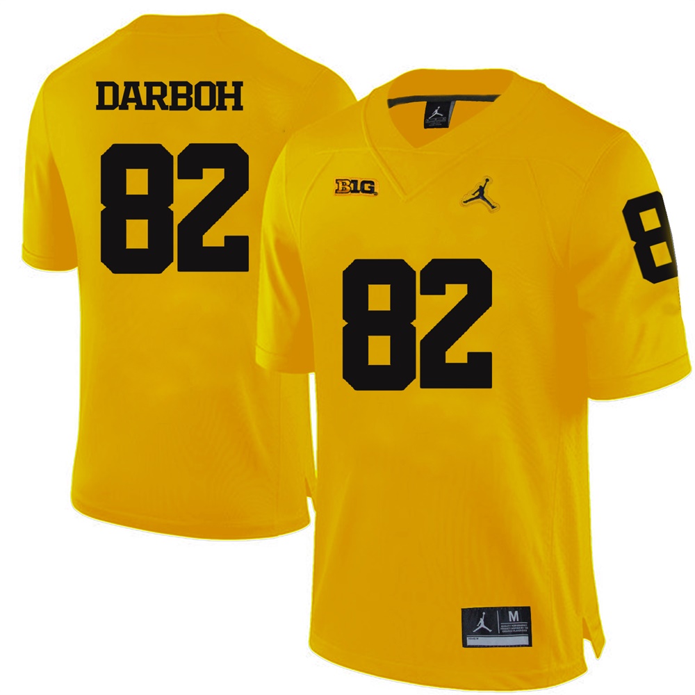 Michigan Wolverines Yellow Amara Darboh Football Jersey