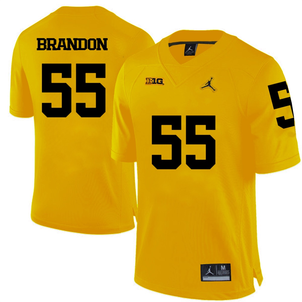 Michigan Wolverines Yellow Brandon Graham Football Jersey