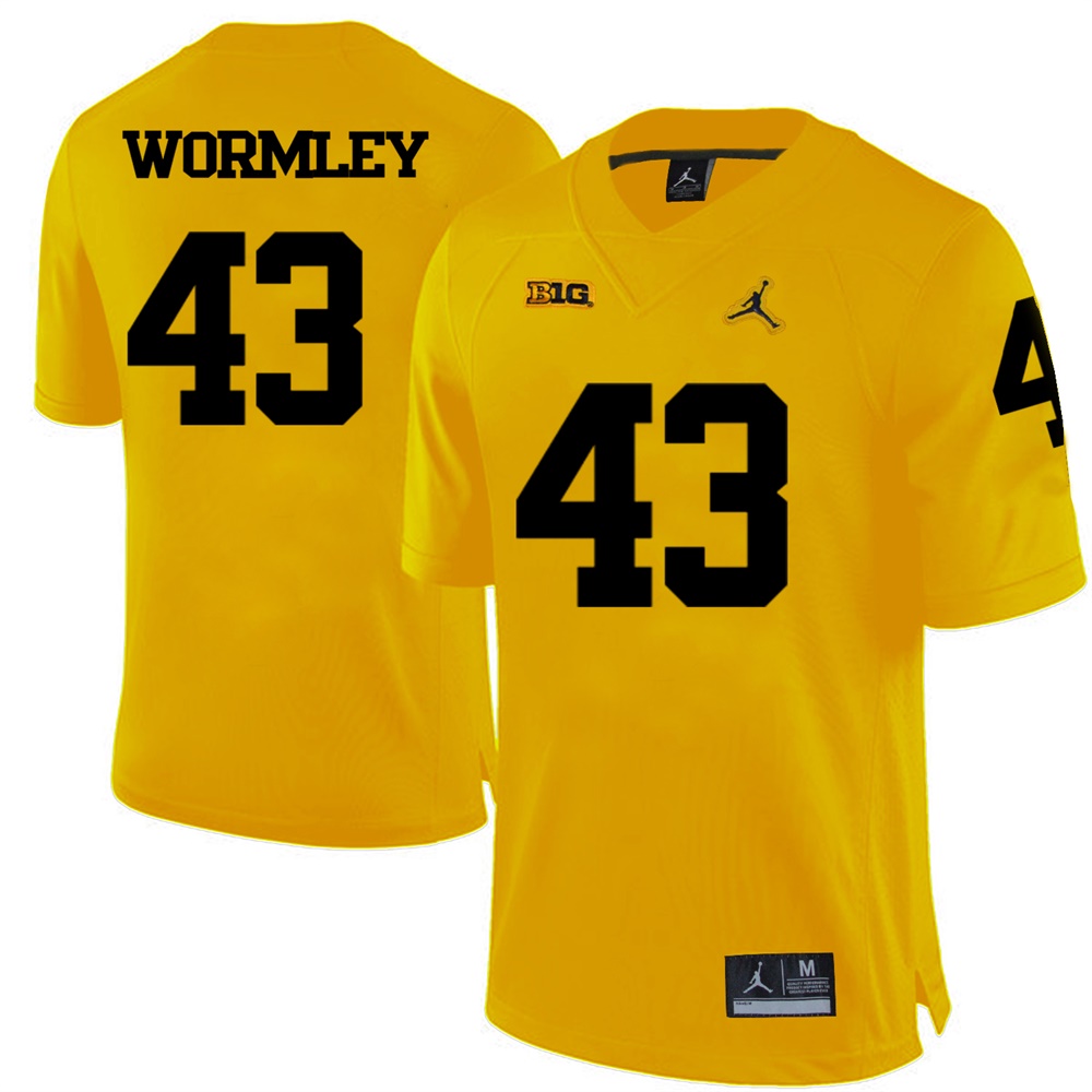 Michigan Wolverines Yellow Chris Wormley Football Jersey