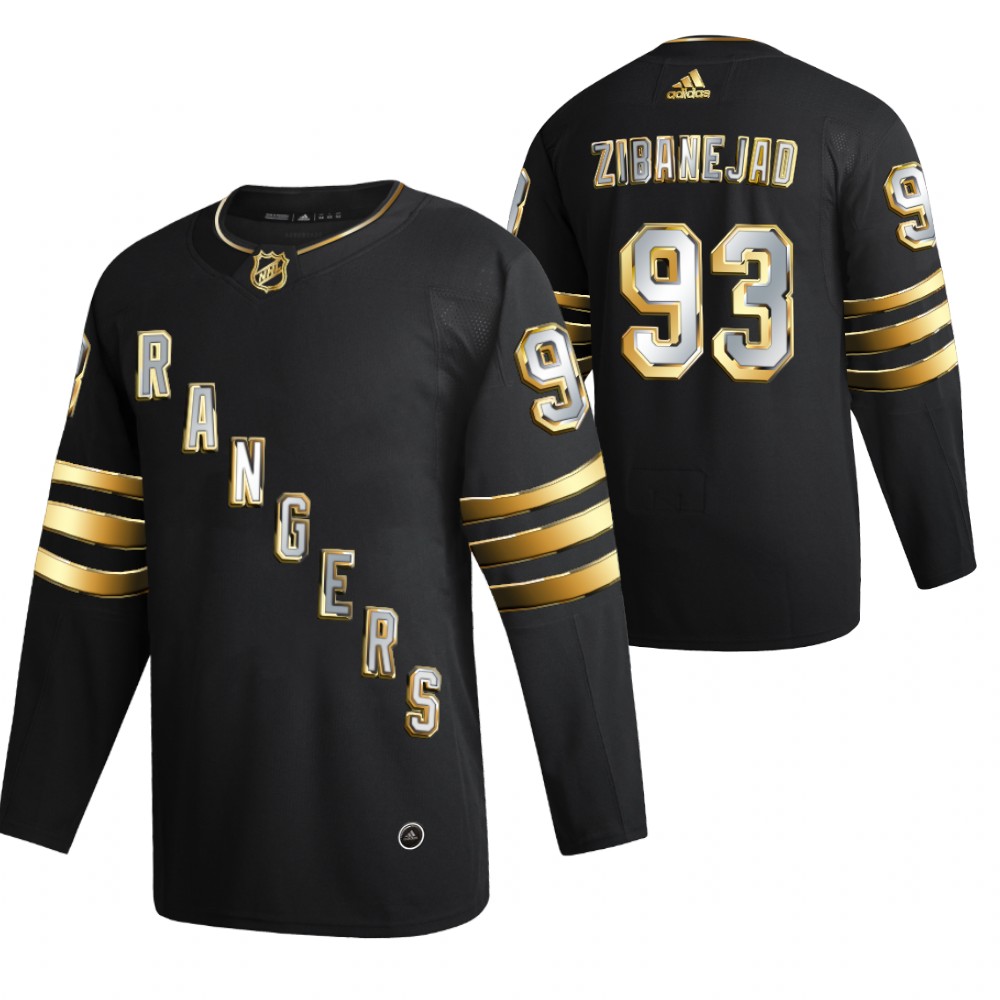 Mika Zibanejad New York Rangers Black 2021 Golden Edition Jersey Limited Authentic