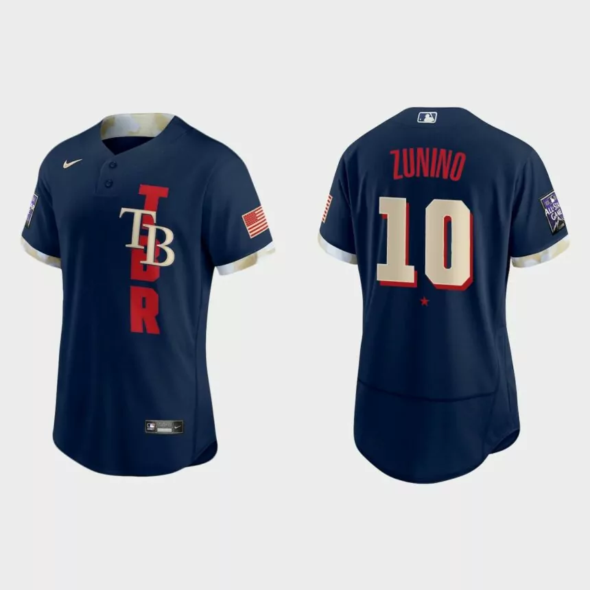 Mike Zunino Tampa Bay Rays 2021 MLB All-Star Game Authentic Jersey – Navy