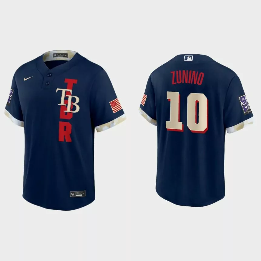 Mike Zunino Tampa Bay Rays 2021 MLB All-Star Game Replica Jersey – Navy