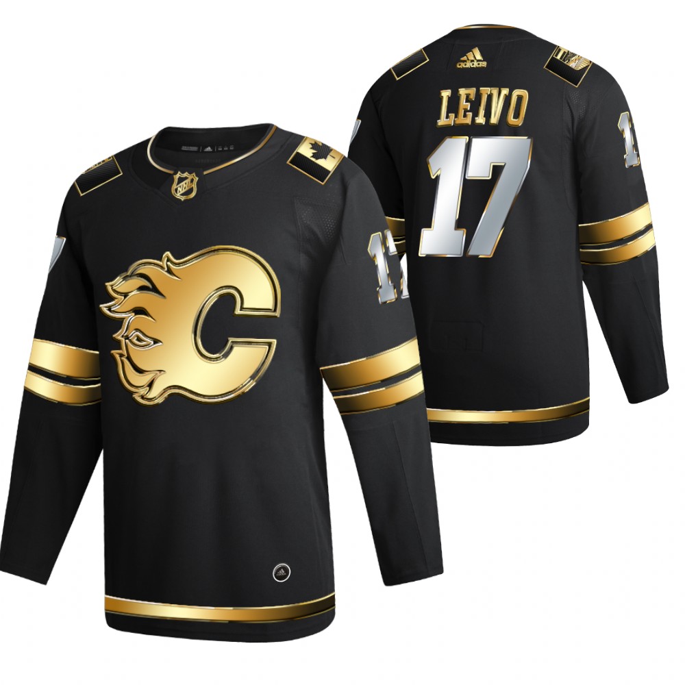 Milan Lucic Calgary Flames Black 2021 Golden Edition Jersey Limited Authentic