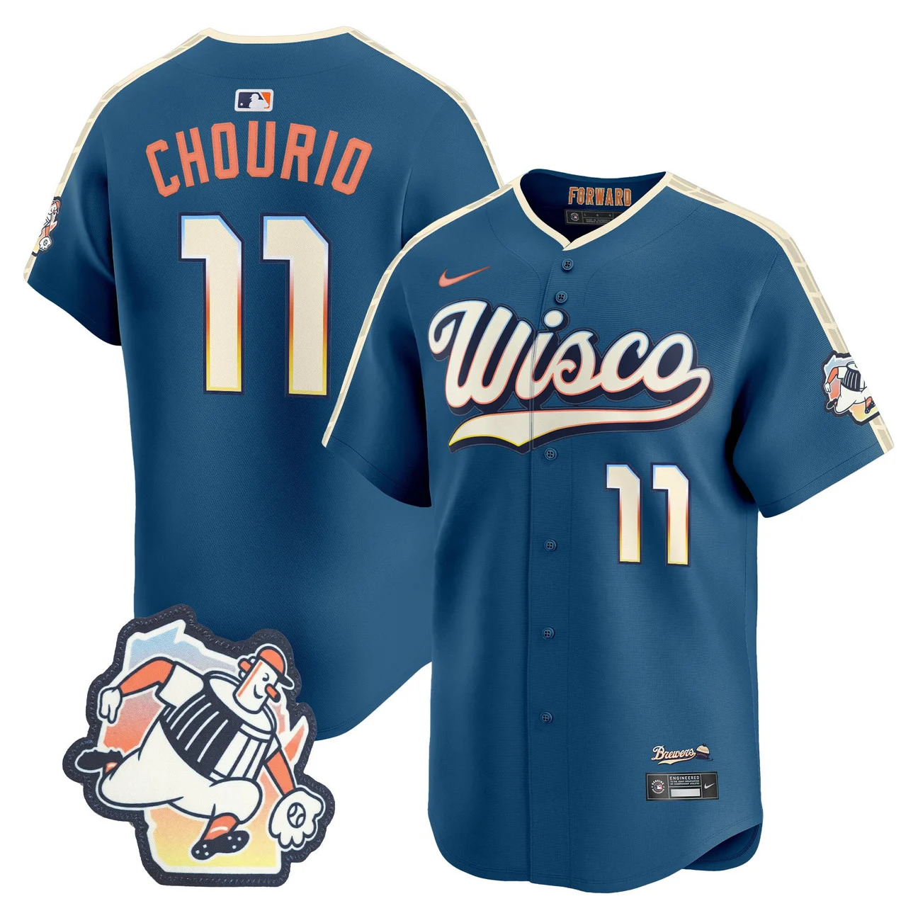 Milwaukee Brewers 2026 City Connect Vapor Premier Limited Jersey #11 JACKSON CHOURIO