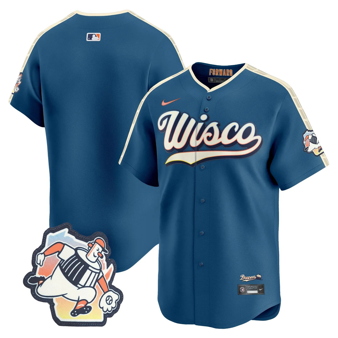 Milwaukee Brewers 2026 City Connect Vapor Premier Limited Jersey BLANK