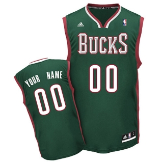 Milwaukee Bucks Youth Custom green Jersey