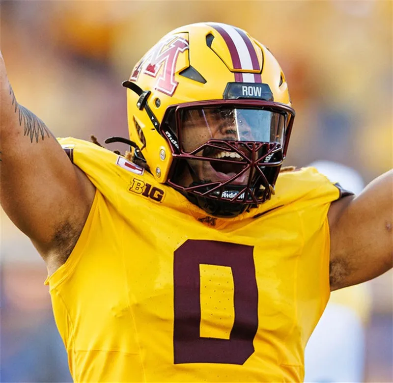 Minnesota Golden Gophers #0 Le'Meke Brockington 2025 Gold Nike F.U.S.E. limited College Football Game Jersey 